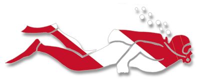 Dive Flag Bumper Sticker - Diver