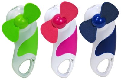 Fan/Light with Carabiner