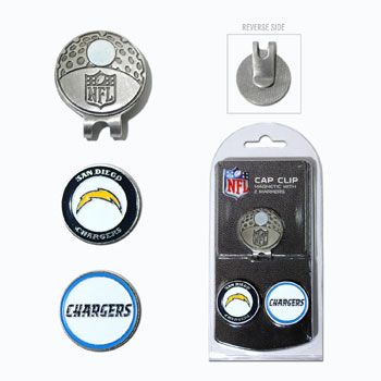 San Diego Chargers Golf Cap Clip & Ball Markers