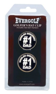 #1 Dad Ball Markers with Cap Clip