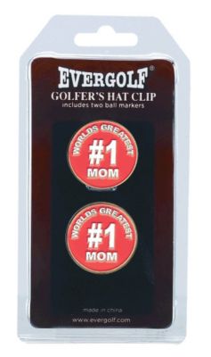 #1 Mom Ball Markers with Cap Clip