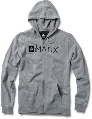 Men's Monolin Emb Hood Zip Fleece - Gray