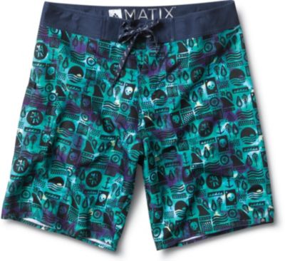 Men's Batix Boardshort - Gray Patterned