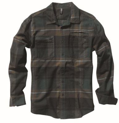 Men's Buenos Tardes L/S Shirt - Green Patterned