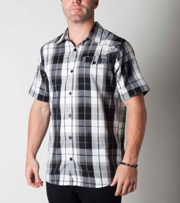 Men's Relaxed S/S Woven Shirt - Black
