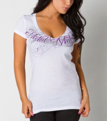Women's Daunting V-neck Tee - White