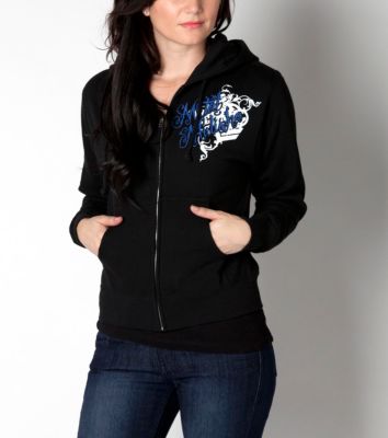 Women's Heaven Sent Zip  Fleece - Black