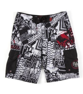 Men's Dlush IV Boardshort - Black Patterned