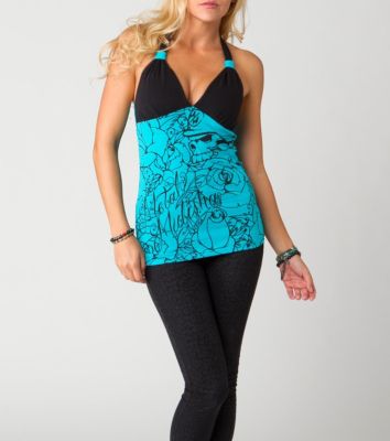 Women's Lady Love Halter Top - Turquoise / Aqua