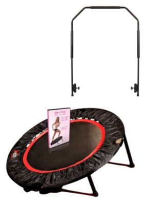 1/4 Fold Elevated Trampoline w/ Stabilizing Bar