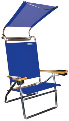 4 Pos Deluxe Alum Beach Solid w/canopy