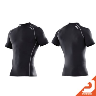 Men's Short Sleeve Compression Top - Black