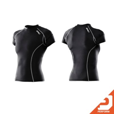 Women's Short Sleeve Compression Top - Black