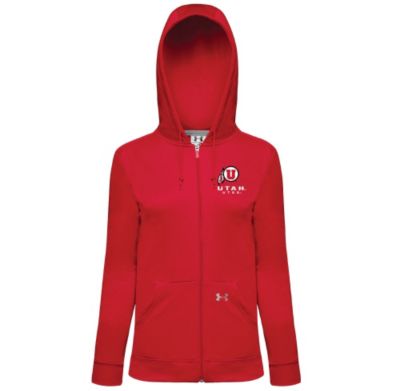 Women's Utah Full-Zip Fleece Hoody - Red