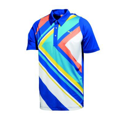 Men's Duo-Swing Graphic Polo - Blue
