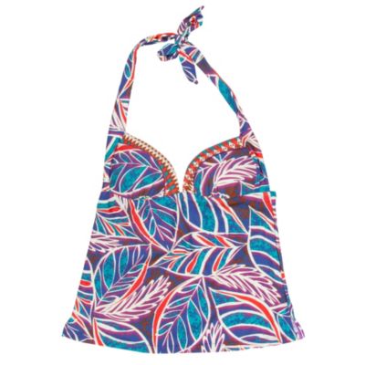 Women's Bali Beach Glam Halterkini Top - Pattern