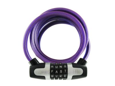 WLX 8mm 5ft Bike Lock - Purple