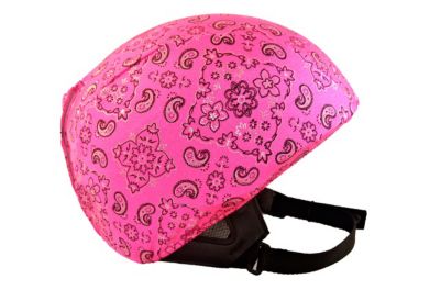Helmet Cover - Pink Bandana