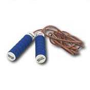 Weighted Handle Leather Jump Rope