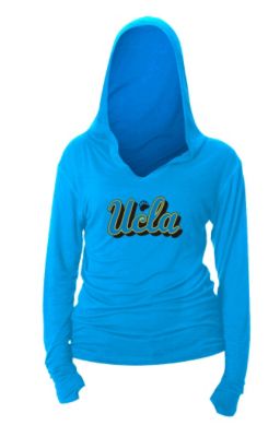 Women's UCLA Thumper V-Neck Long Sleeve Hoodie - Blue