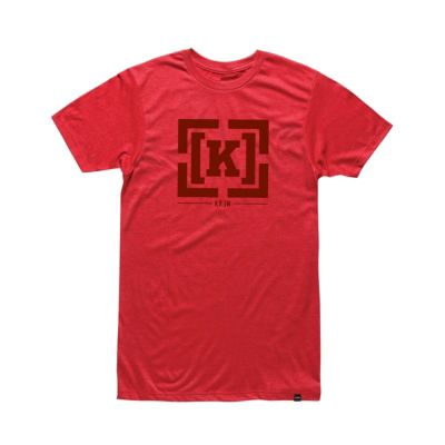 Men's Brachet Heather Tee - Maroon / Dark Red