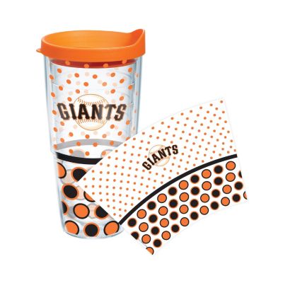 Giants Polka Dot 24 oz w/lid Tumbler