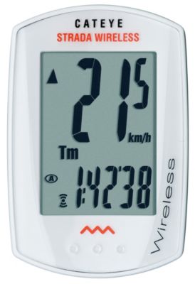 STRADA WIRELESS Cycling Computer, White