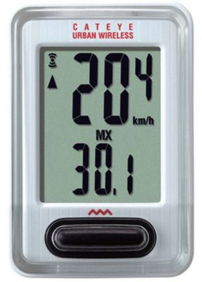 Urban Wireless Cycling Computer, White