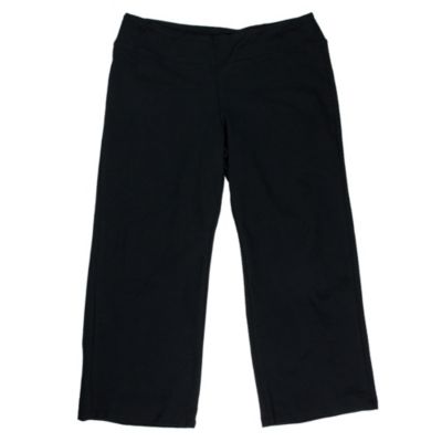 Women's Self Waist Crop Pant - Black