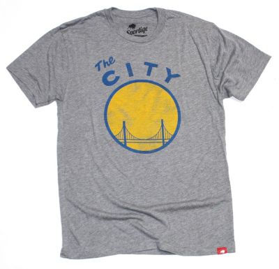 Men's Warriors Logo Comfy Tee - Gray