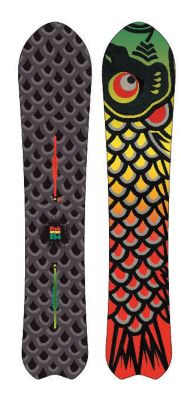 Men's 2013 Fish Snowboard 156 Black Rasta