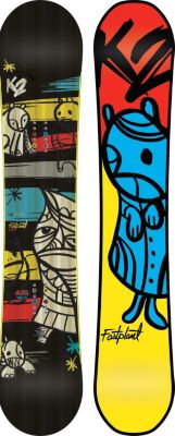 Men's 2013 Fastplant Wide Snowboard 156 Black Blue Yellow