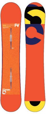 Men's 2013 Custom Flying V Wide Snowboard 158 Orange