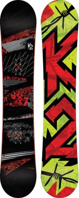 Men's 2013 Brigade Snowboard 161 Black Gray Red