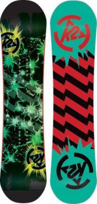 Kid's 2013 Mini Turbo Snowboard 90 Black Green
