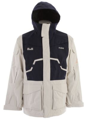 Men's 2013 Mandalore Snowboard Jacket Cement Moon Blue