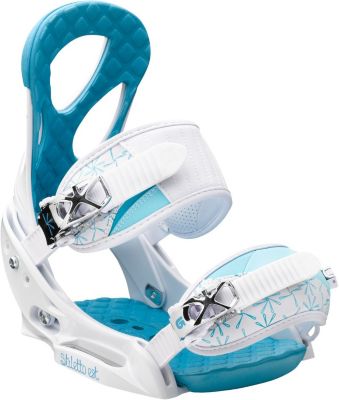Women's 2013 Stiletto EST Snowboard Bindings White Blue