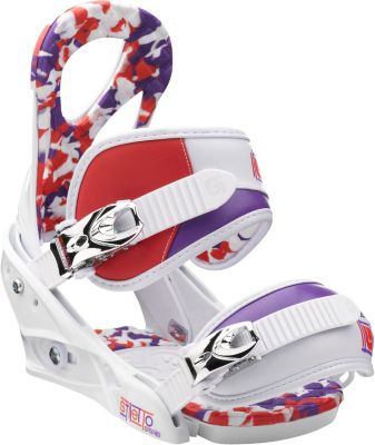 Kid's 2013 Stiletto Smalls Snowboard Bindings Small White