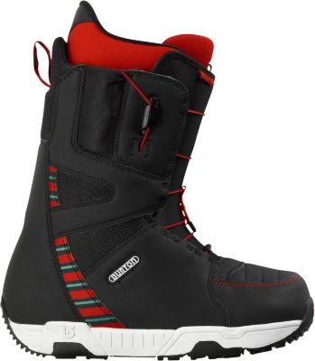 Men's 2013 Moto Snowboard Boots Black White Multi