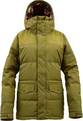 Women's 2013 Foxx Down Snowboard Jacket Olive Green