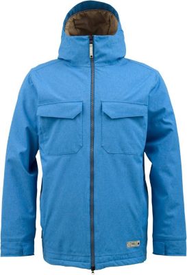 Men's 2013 GMP Knox Snowboard Jacket Heron Blue Stout White