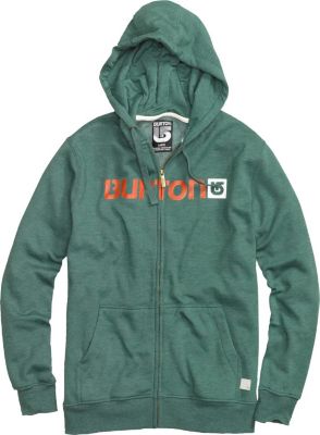 Men's 2013 Logo Horizontal Fullzip Hoodie Heather Pine Crest Green