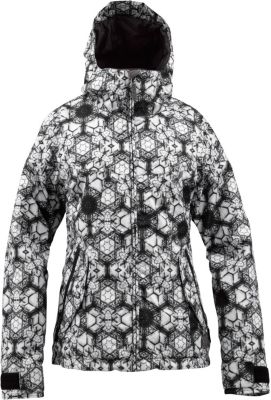 Women's 2013 Penelope Snowboard Jacket Cracked Ice White