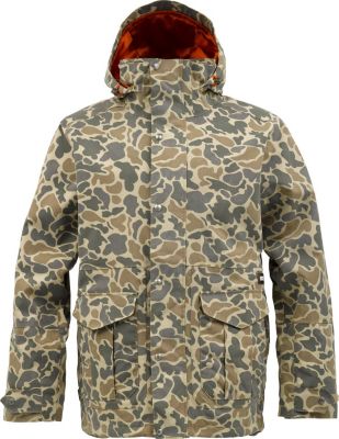 Men's 2013 Sentry Snowboard Jacket Burlap Duck Camo Brown