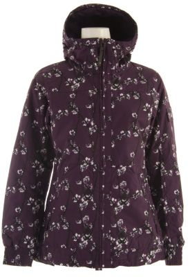 Women's 2013 TWC Boomsticks Snowboard Jacket Shiner Cherry Blossom Black