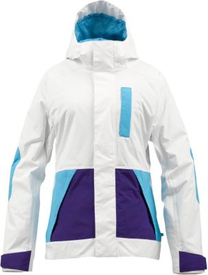 Women's 2013 Tonic Snowboard Jacket Bright White Colorblock