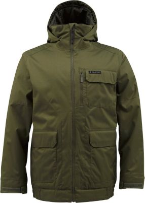 Men's 2013 TWC Prizefighter Snowboard Jacket Keef Green
