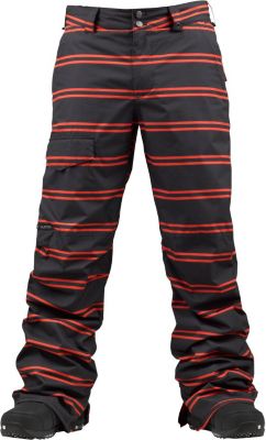 Men's 2013 TWC Throttle Snowboard Pants True Black Dread Stripe