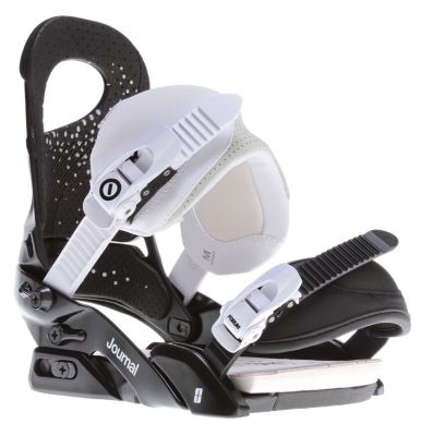 Women's 2013 Journal Snowboard Bindings Dark Purpose Black White