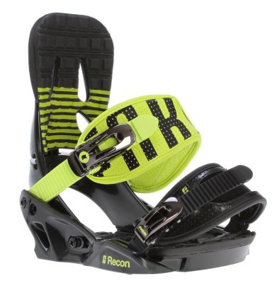 Men's 2013 Recon Snowboard Bindings Blimey Green Black